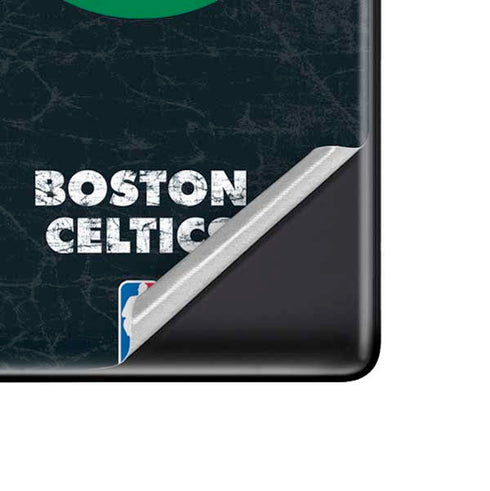 NBA Boston Celtics Black Secondary Logo Pixel Skins